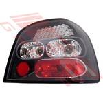 REAR LAMP - SET - L&R - JDM - BLACK - TO SUIT - VW GOLF MK3 1H 1991- 1998